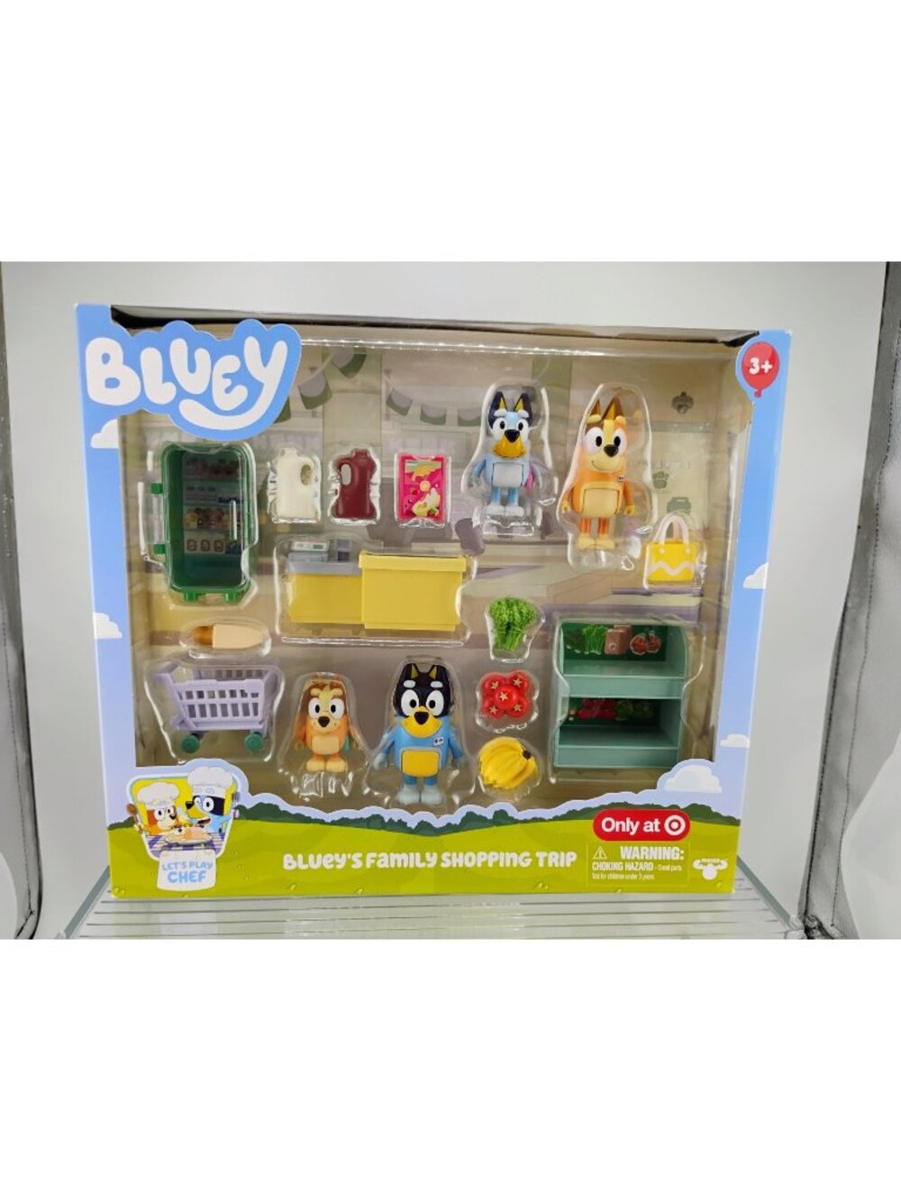 Bluey Family Shopping Trip Playset With Figures & Accessories